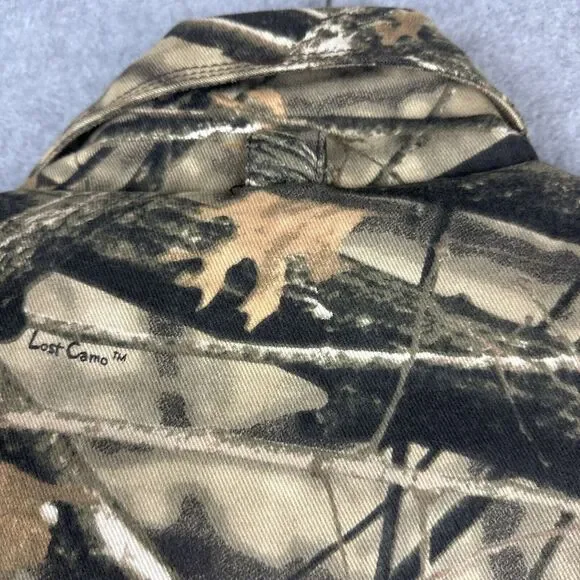 VTG Mathews Solocam Jacket Men L‎ Camo Full Zip Snap Thick Outdoors Hunting Y2K